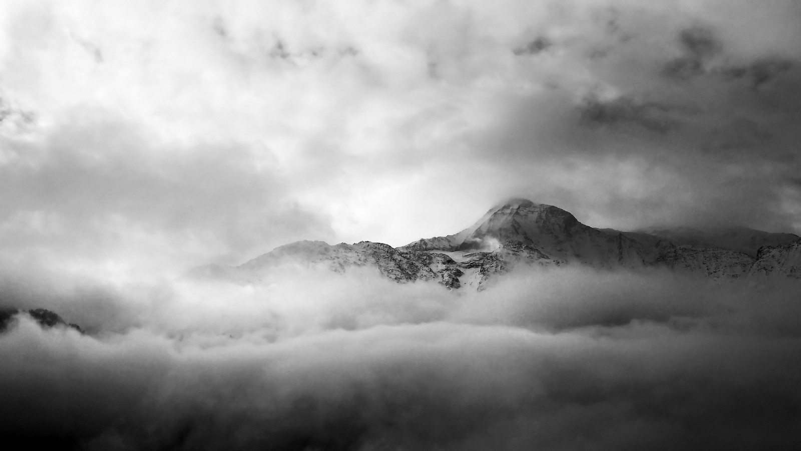 sky, Monochrome Wallpaper