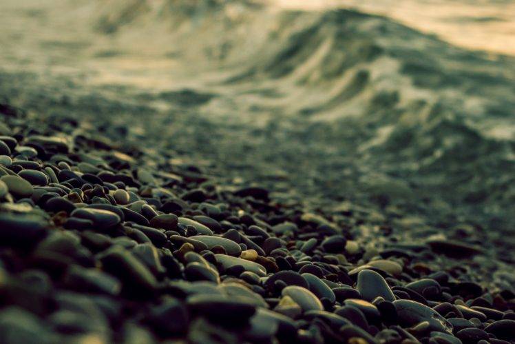 coast, Stones, Waves, Sea, Blurred HD Wallpaper Desktop Background