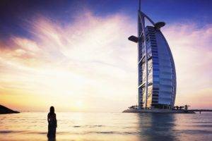 urban, Sea, Silhouette, Hotels, Building, Burj Al Arab