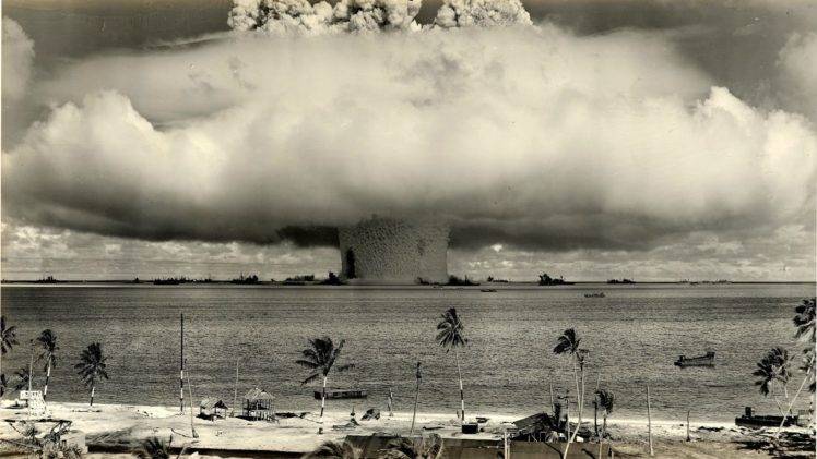 sea, Atomic bomb, Bomb, Bombs, Hydrogen bomb HD Wallpaper Desktop Background