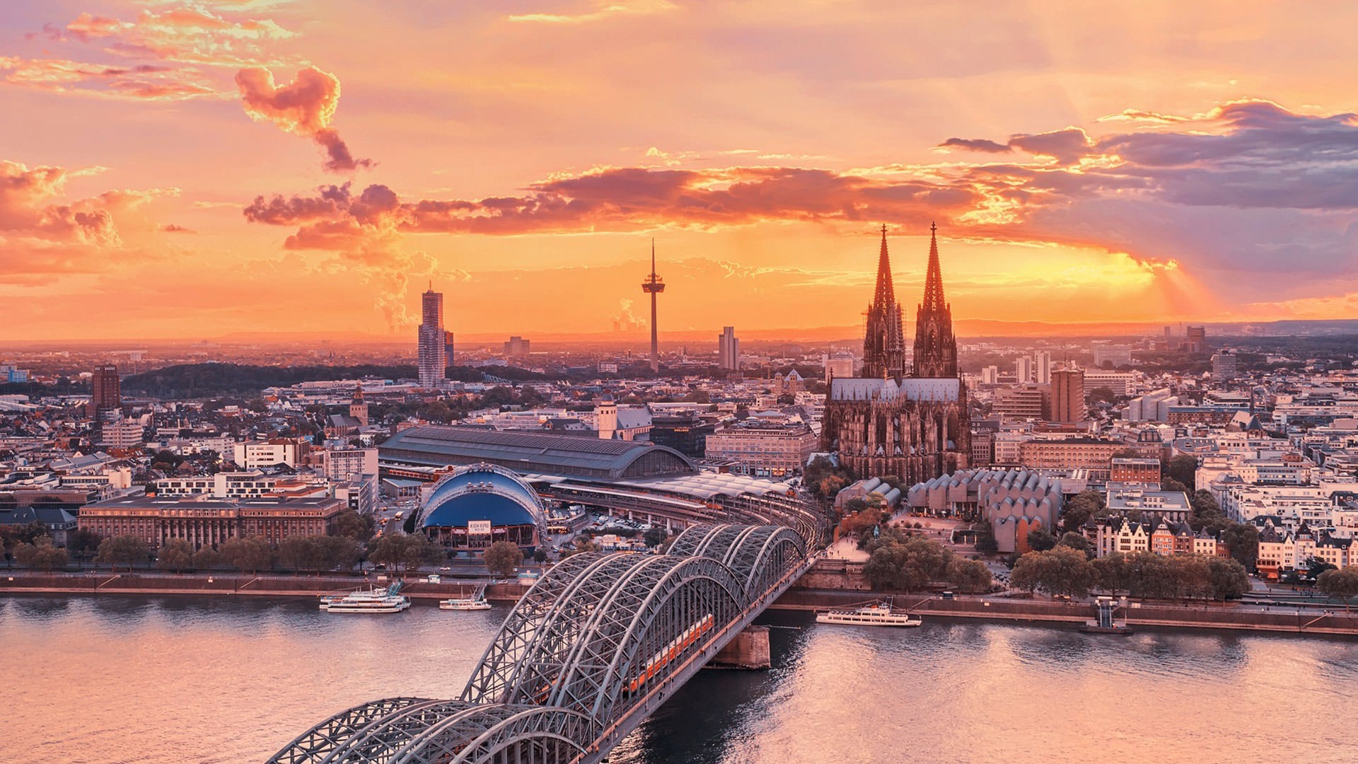 Germany, Cityscape, Sunset, City Wallpaper