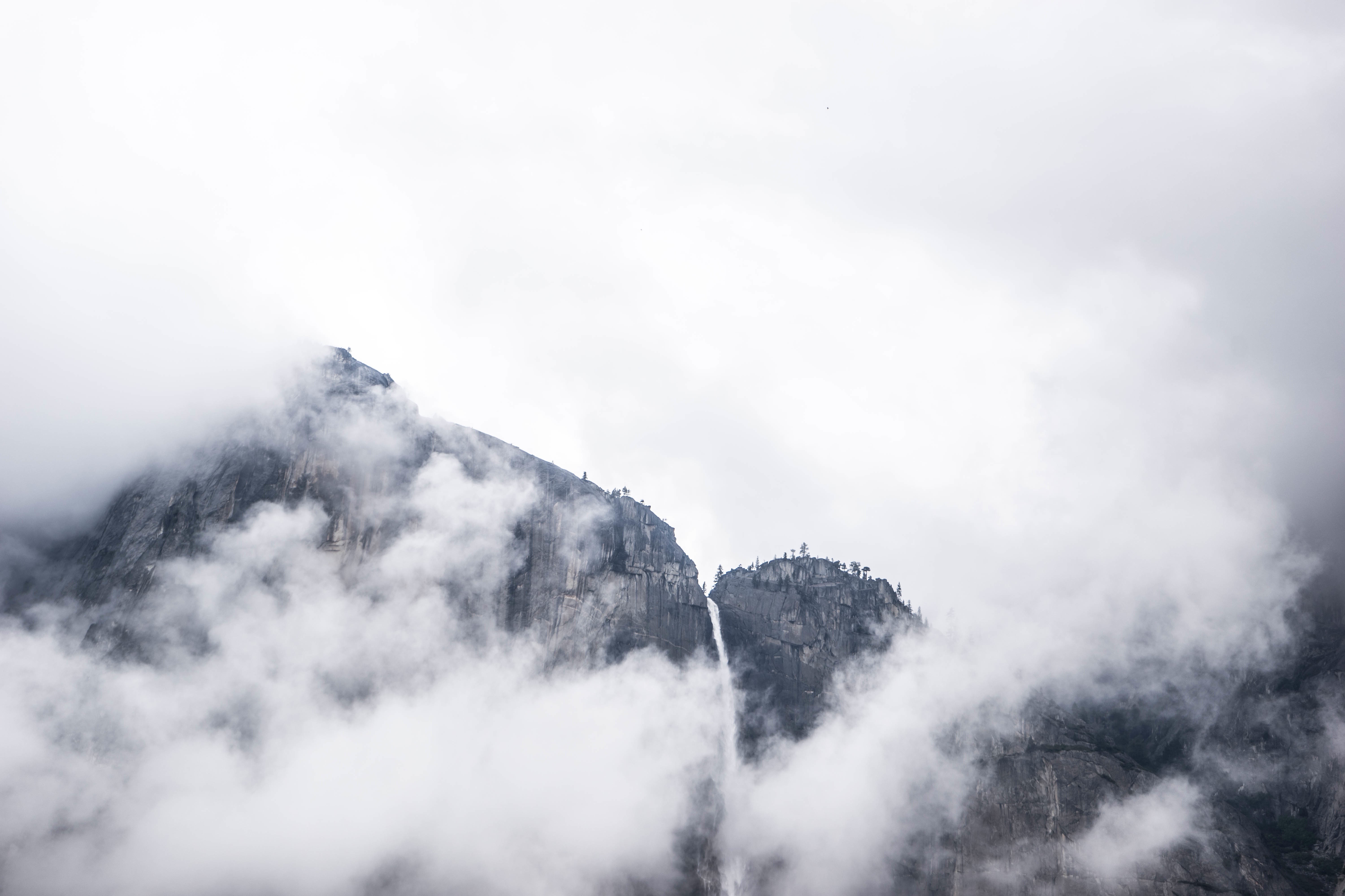 clouds, Mountain Wallpaper