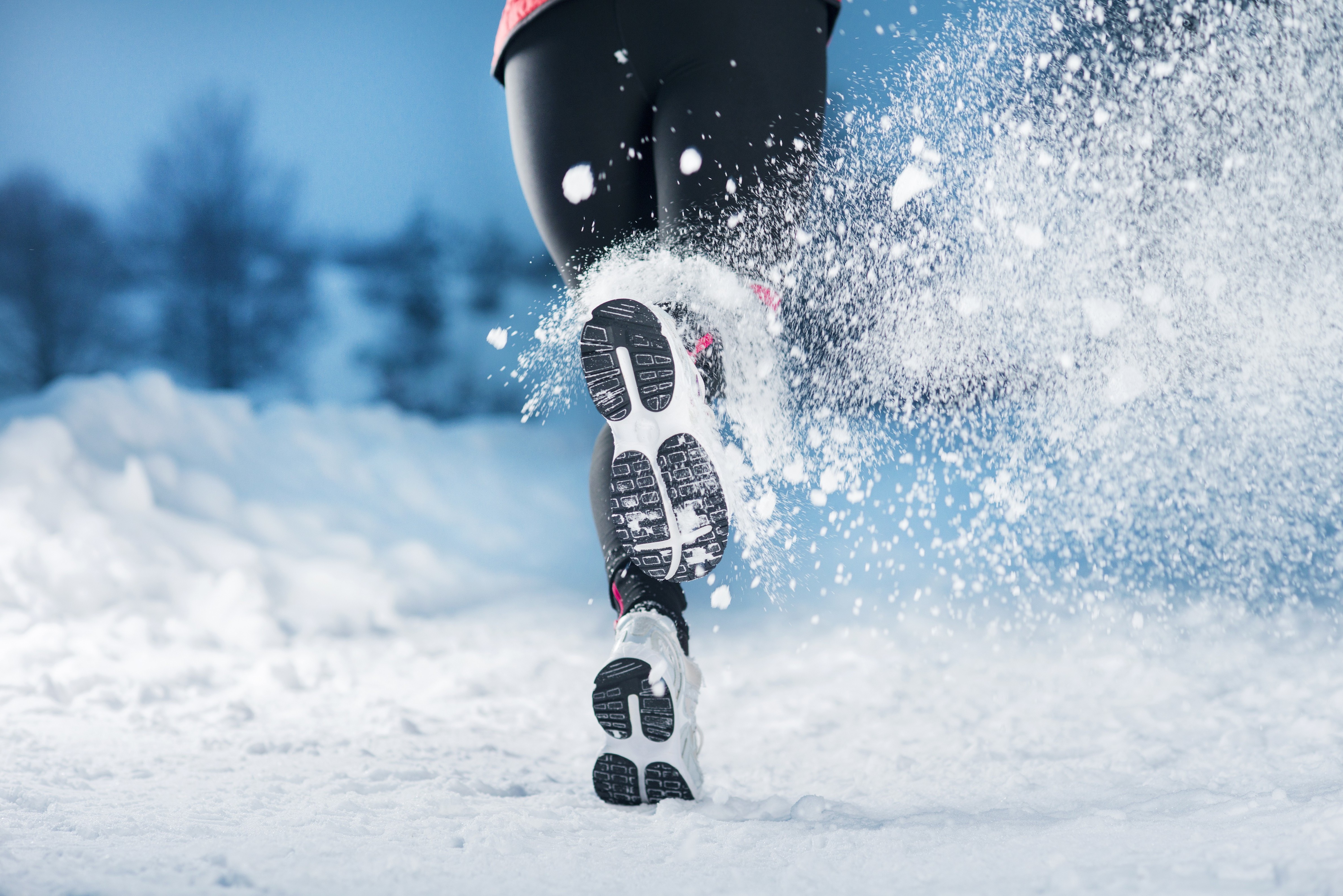 running, Winter Wallpaper