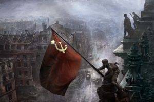 history, Flag, Painting, USSR, Artwork