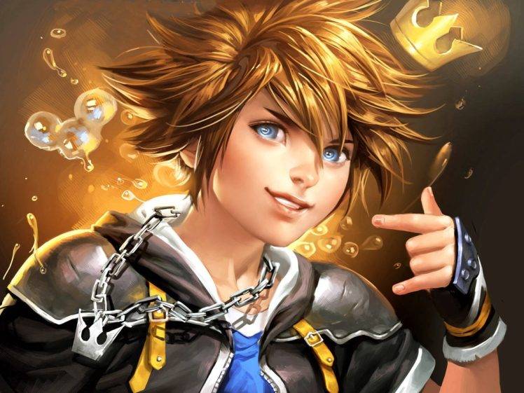 Sora (Kingdom Hearts), Anime boys, Digital art, Kingdom Hearts HD Wallpaper Desktop Background