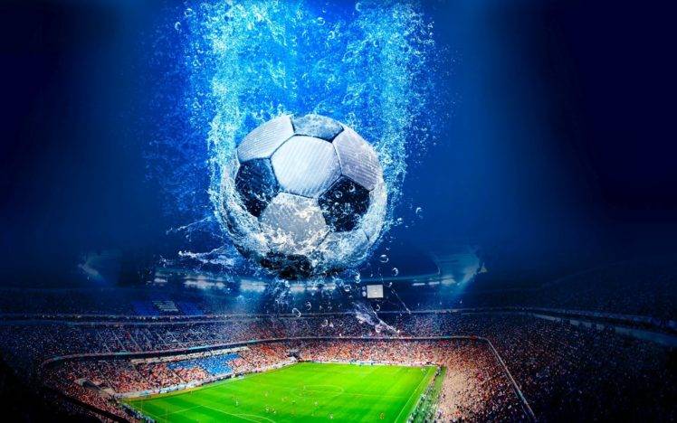 soccer ball, Digital art HD Wallpaper Desktop Background