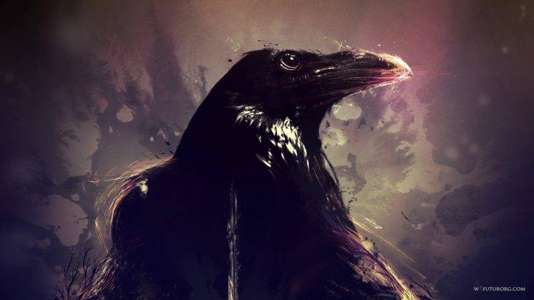 artwork, Birds, Raven Wallpapers HD / Desktop and Mobile Backgrounds