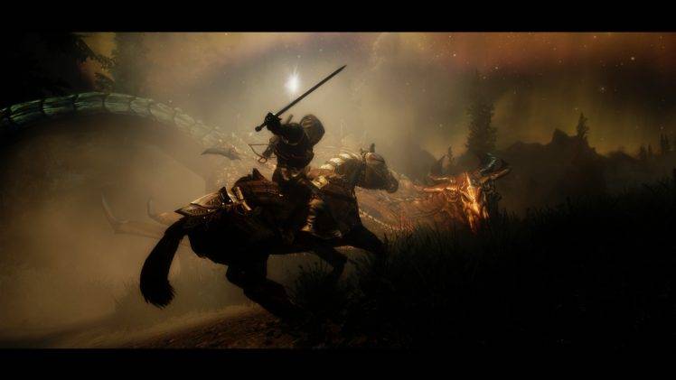 dragon, The Elder Scrolls V: Skyrim HD Wallpaper Desktop Background