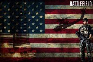 helicopters, American flag, USA, Battlefield 4