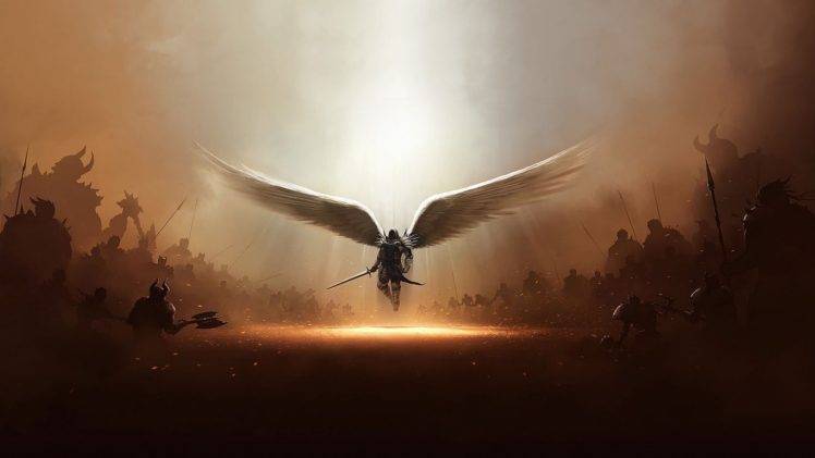 Tyrael, Warrior, Diablo III, Video games, Angel, Diablo HD Wallpaper Desktop Background