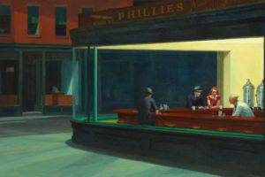 Edward Hopper, Artwork, Painting, Nighthawks, Classic art, Diner