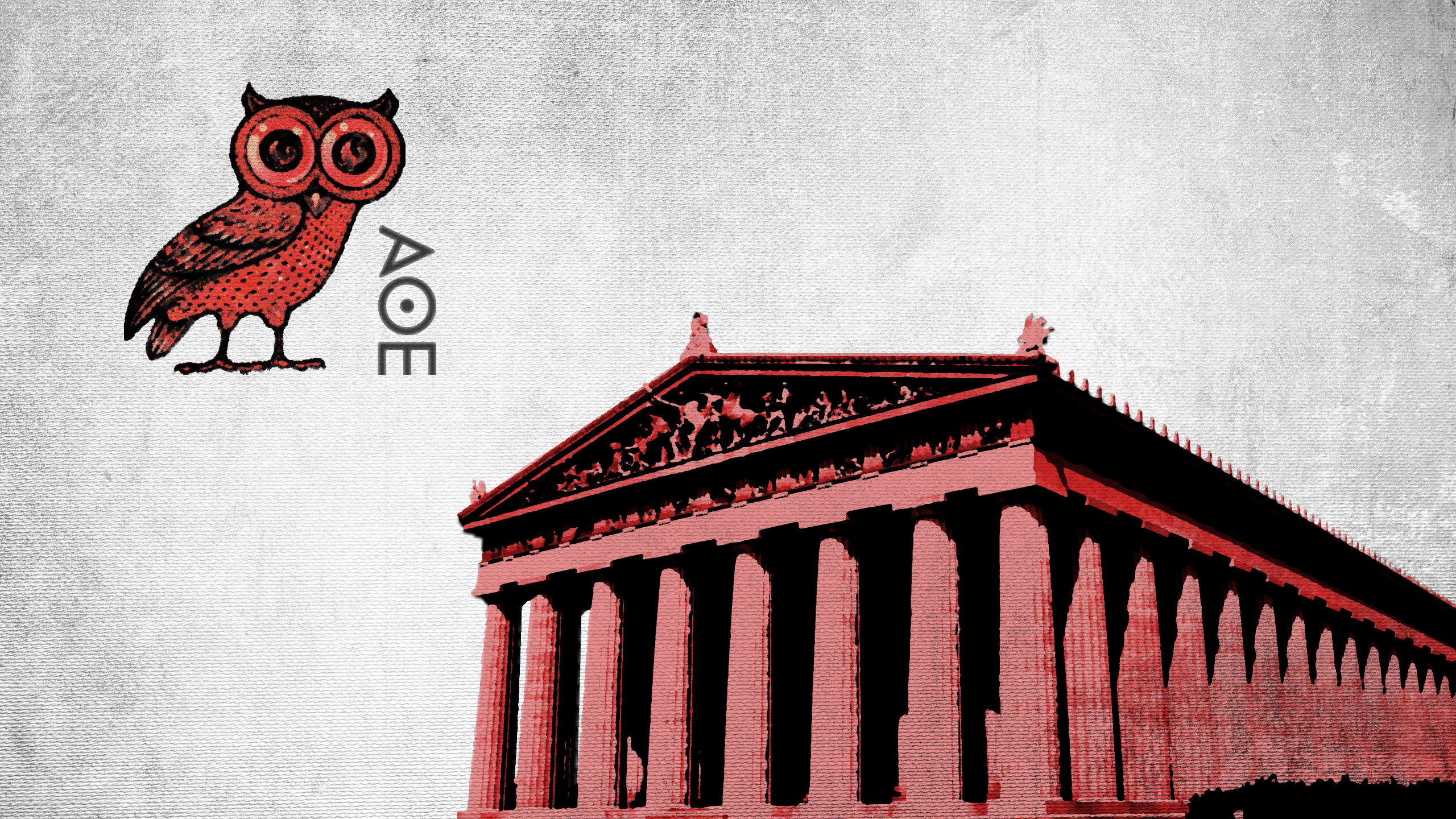 Athens, Parthenon, Owl, Antiquity, Greece, Artwork Wallpaper