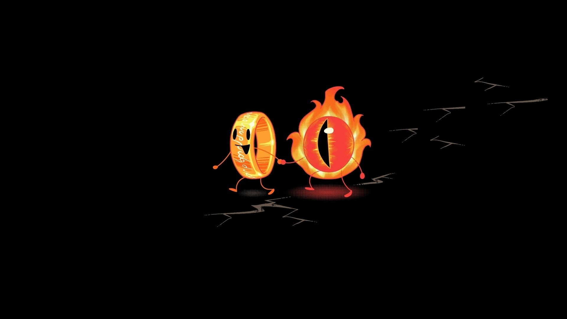Sauron, Eyes, The Eye of Sauron, The Lord of the Rings, The One Ring, Simple background, Digital art, Black background, Miniatures, Friendship, Rings, Humor, Minimalism, Black Wallpaper