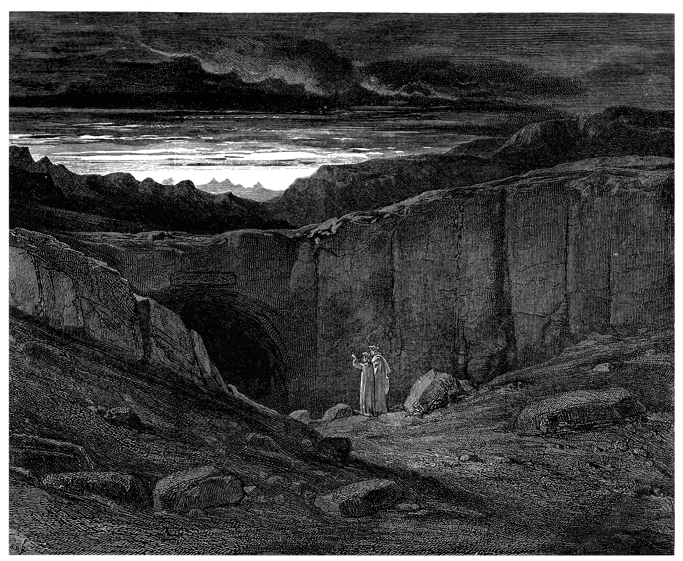 Gustave Doré, Dante Alighieri, The Divine Comedy, Dantes Inferno, Artwork, Classic art Wallpaper