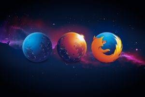space, Mozilla Firefox, Digital art