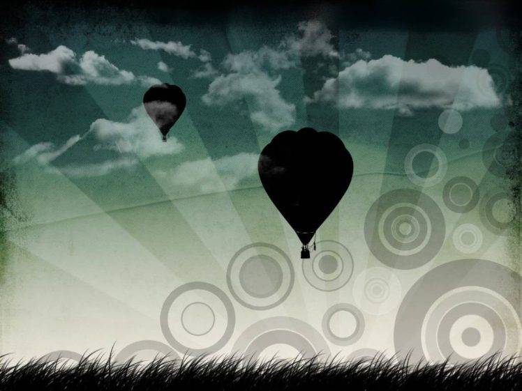 artwork, Hot air balloons, Circle HD Wallpaper Desktop Background
