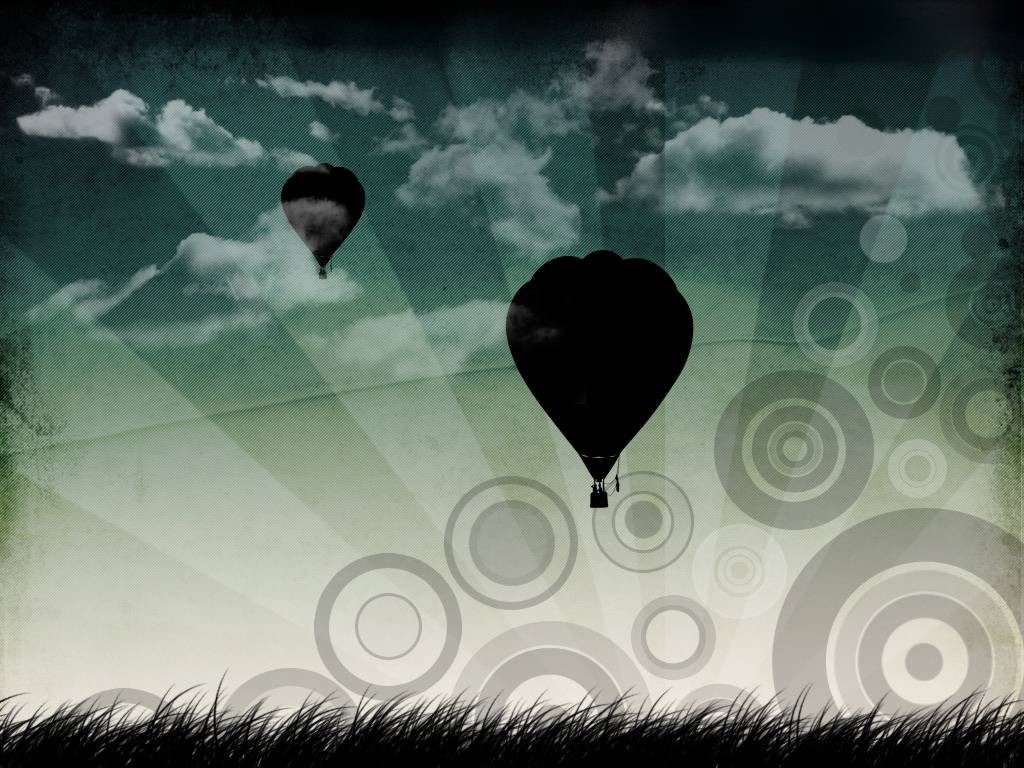 artwork, Hot air balloons, Circle Wallpaper