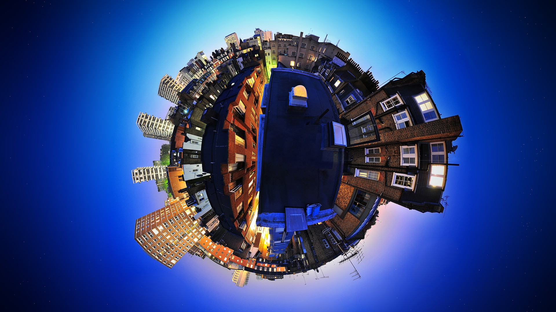 artwork, Fisheye lens, Photography, Panoramic sphere Wallpaper