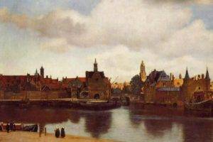artwork, Johannes Vermeer, Painting, Gezicht op Delft, Classic art