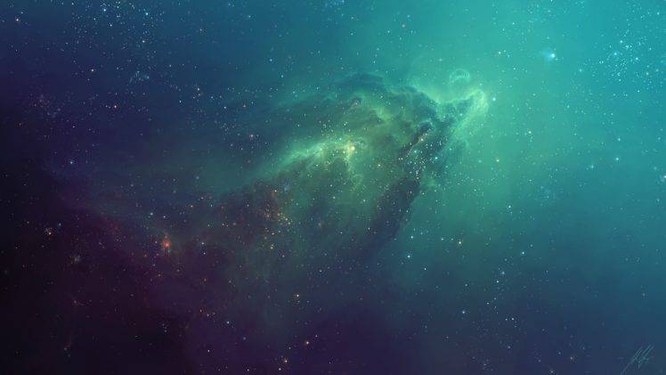 digital art, Space, Nebula, Stars HD Wallpaper Desktop Background