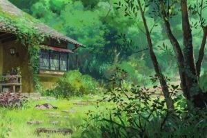 Studio Ghibli, Karigurashi no Arrietty, Multiple display, Cottage, Garden, Artwork