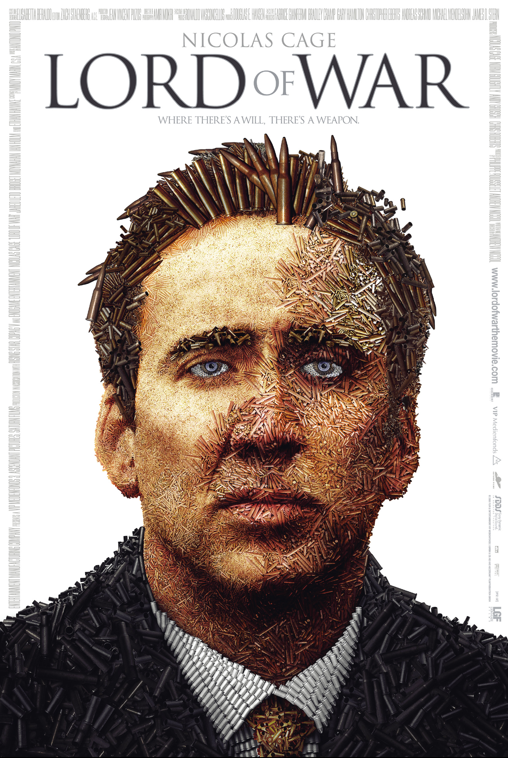 Film posters, White background, Nicolas Cage, Ammunition, Lord of War, Digital art Wallpaper