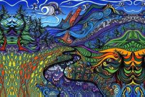 psychedelic, Artwork, Colorful