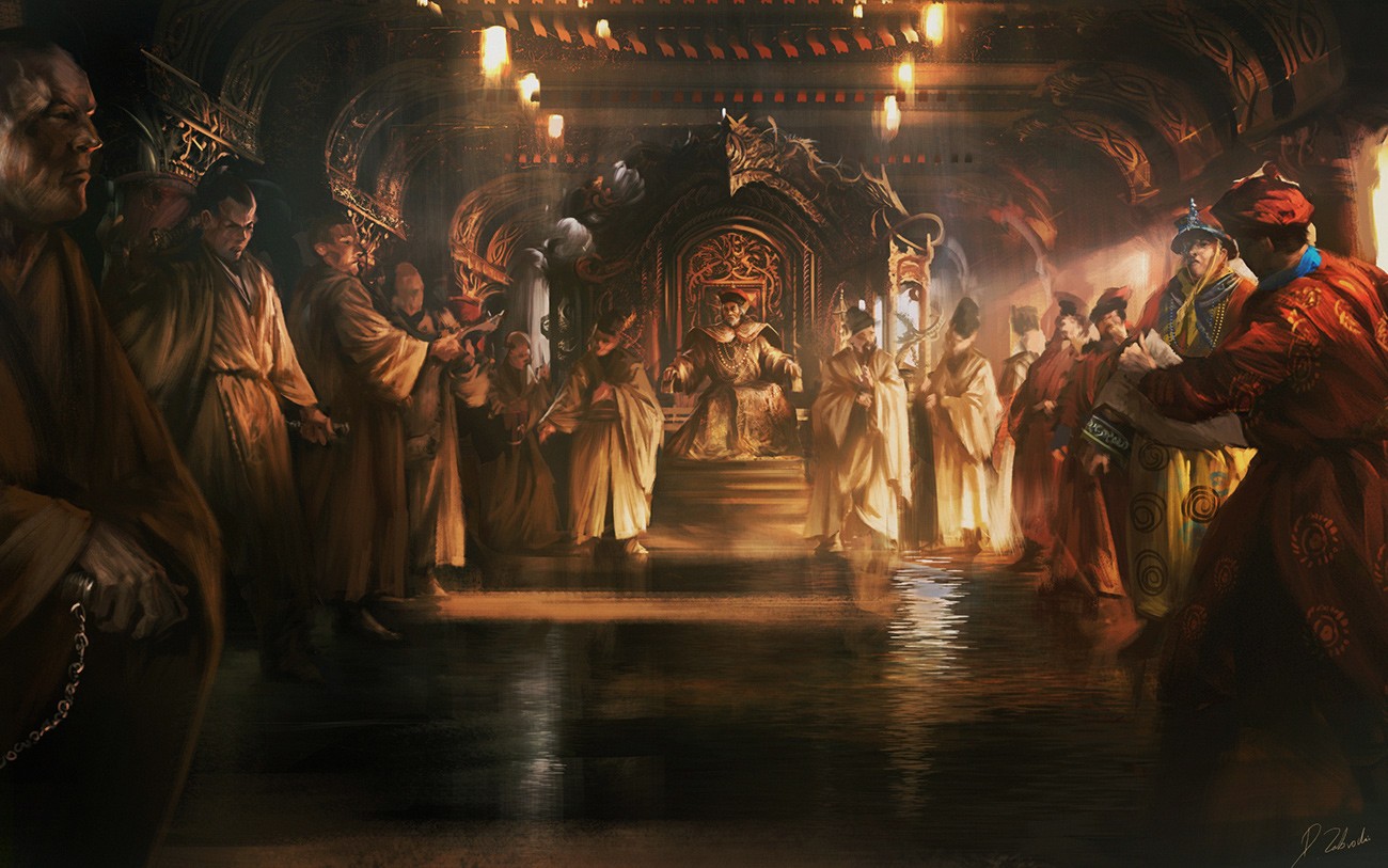Darek Zabrocki, Artwork, Palace, Throne, Sunlight Wallpaper