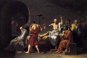 philosophy, Artwork, Painting, Jacques Louis David, Greek philosophers, Classic art, Socrates
