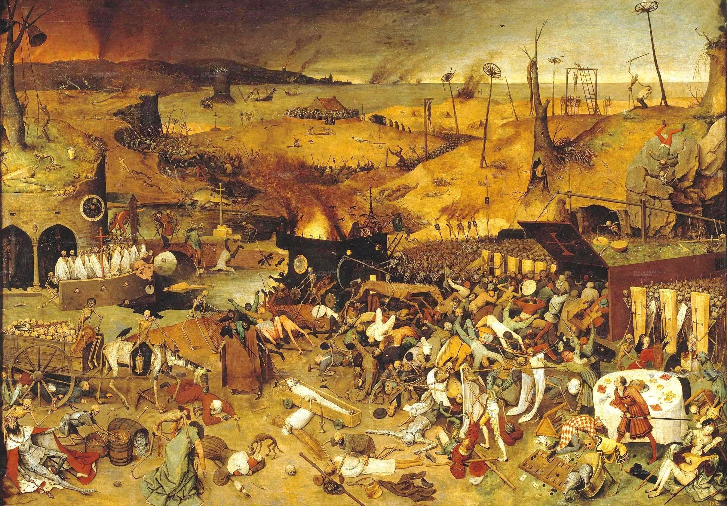 Pieter Bruegel, Artwork, Painting, Medieval, Skeleton, Death, Classic art Wallpaper