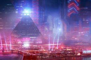 cityscape, Digital art, Futuristic, Science fiction