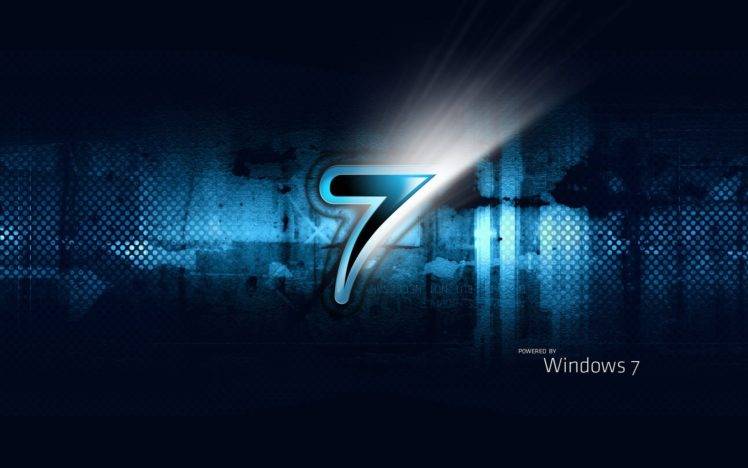 operating systems, Windows 7, Microsoft Windows, Digital art, Blue HD Wallpaper Desktop Background