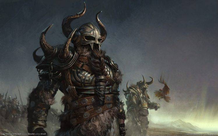 Vikings, Horns, Guild Wars, Guild Wars: Eye of the North HD Wallpaper Desktop Background