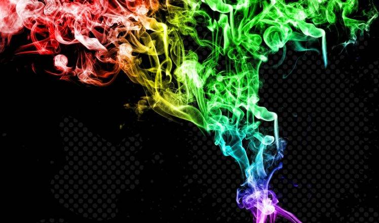 colorful, Digital art, Smoke, Shapes, Abstract HD Wallpaper Desktop Background