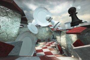 chess, Render, Digital art, CGI