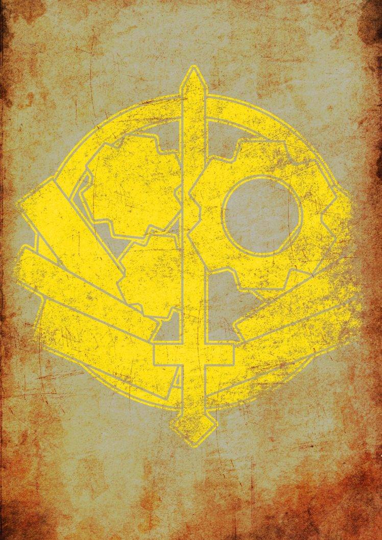 Fallout, Fan art, Brotherhood of Steel, Grunge HD Wallpaper Desktop Background