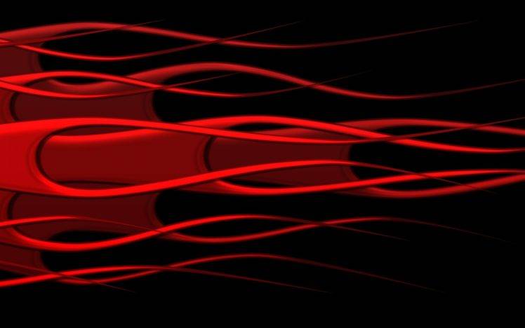 fire, Shapes, Abstract, Black background HD Wallpaper Desktop Background