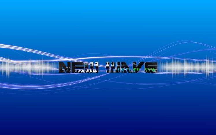 digital art, Typography, Shapes, Blue background HD Wallpaper Desktop Background