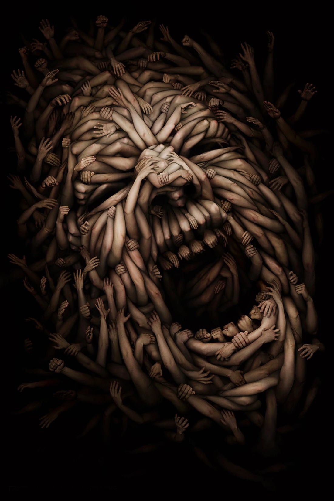 face, Artwork, Horror Wallpaper