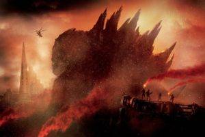 Godzilla, Artwork, Red