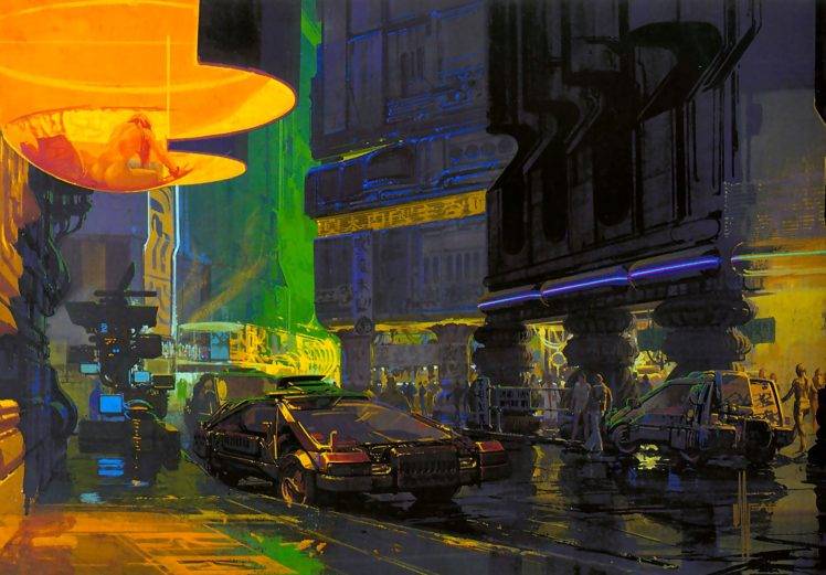 Bladerunner, Artwork, Science fiction HD Wallpaper Desktop Background