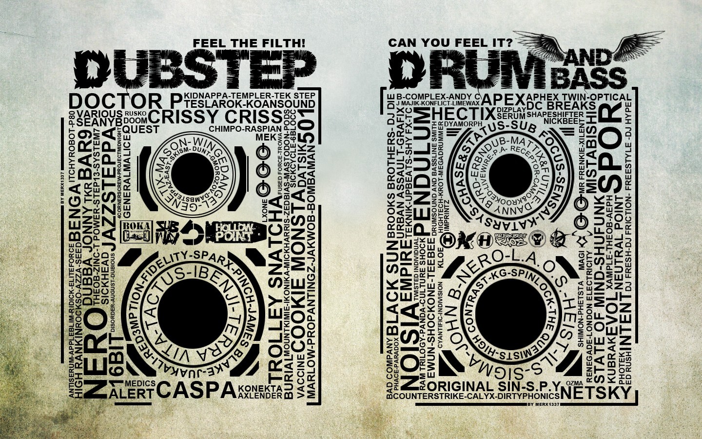 dubstep, Music, Typography, Grunge, Digital art Wallpaper