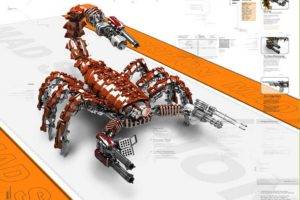 scorpions, Digital art, Render, CGI, Robot