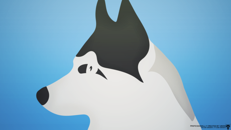 minimalism, Illustration, Animals, Dog, Wolf HD Wallpaper Desktop Background