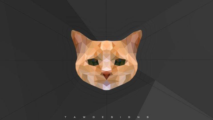 cat, Photo manipulation, Creative Design, Low poly, Animals HD Wallpaper Desktop Background