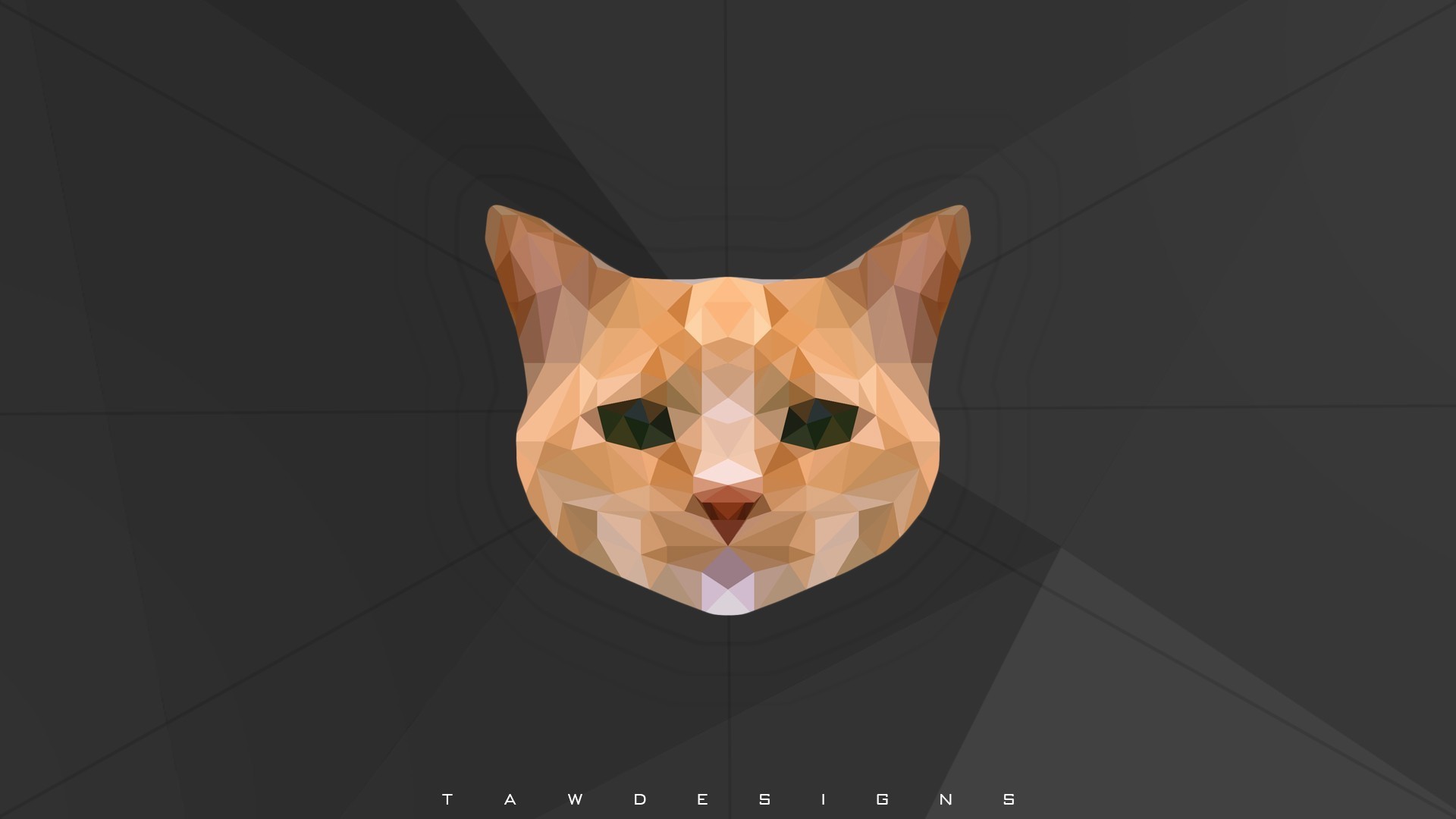 cat, Photo manipulation, Creative Design, Low poly, Animals Wallpaper