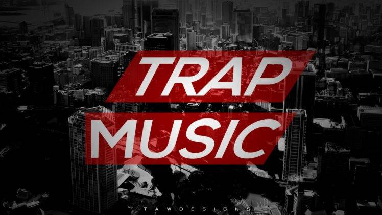 Trap Nation, Shapes, Geometry, Black and red HD Wallpaper Desktop Background