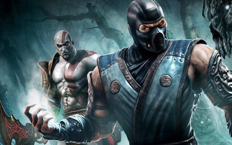 God of War, Mortal Kombat, Sub Zero, Sub Zero, Kratos HD Wallpaper Desktop Background