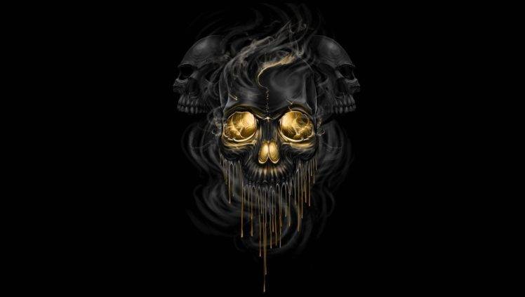 artwork, Skull HD Wallpaper Desktop Background