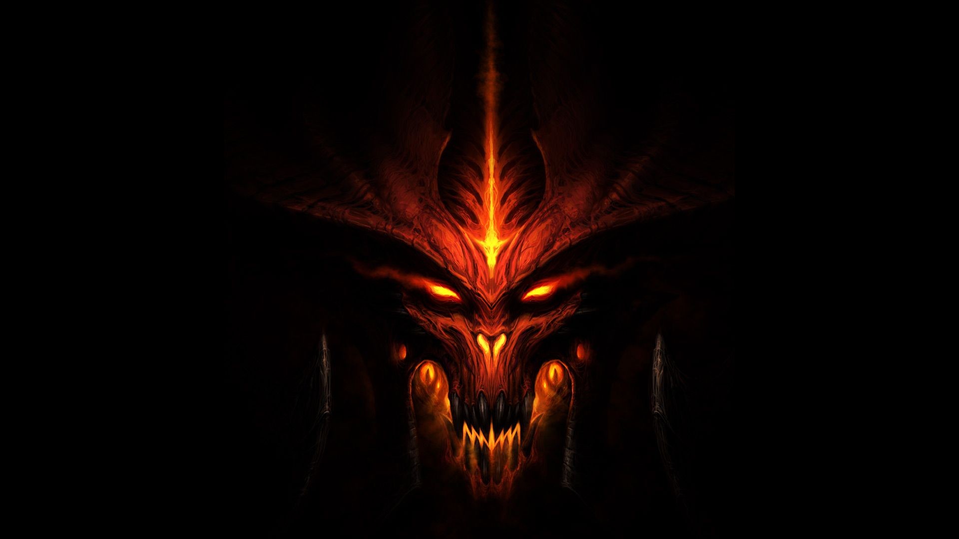 Diablo III, Black background, Video games, Diablo, Demon Wallpaper